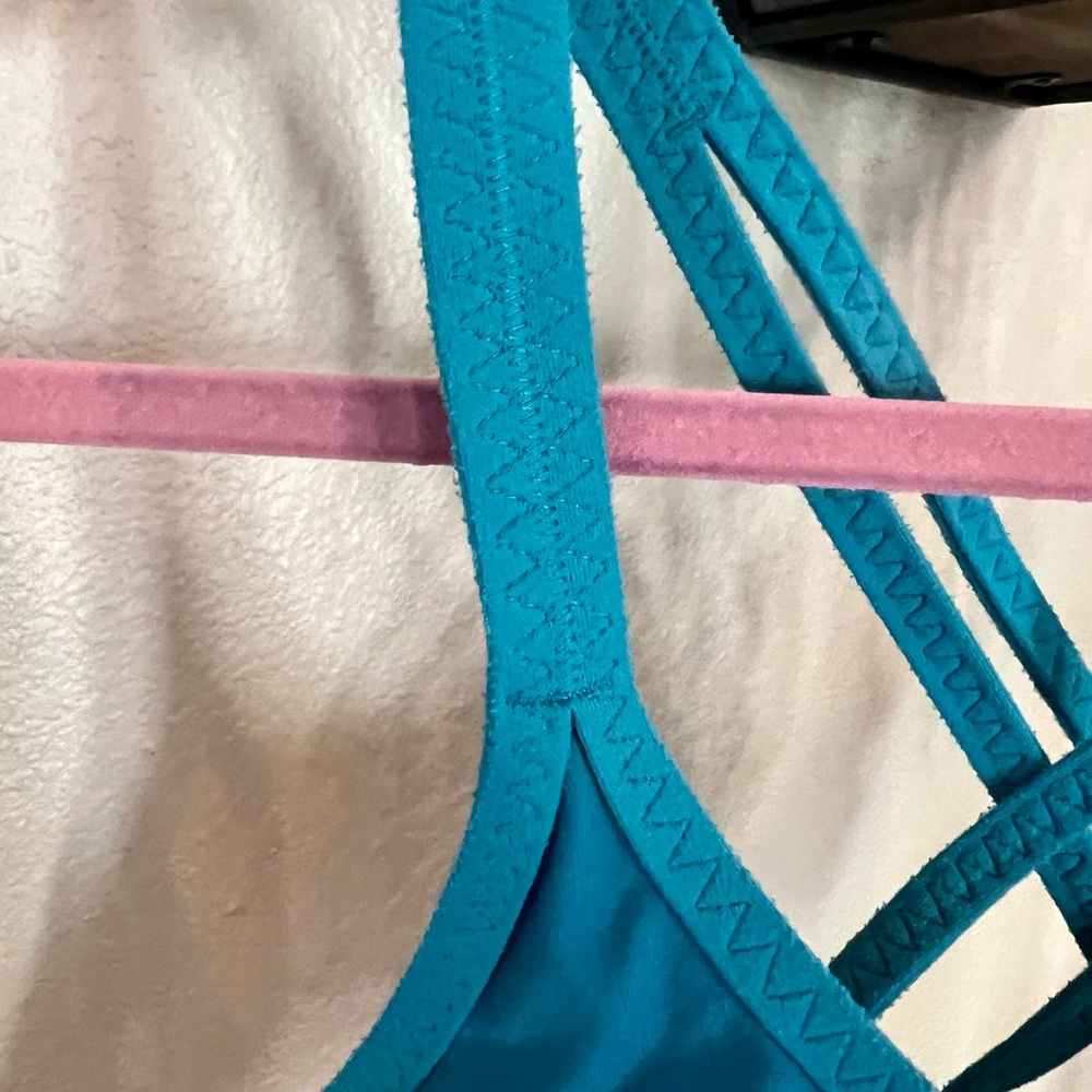 VGUC Patagonia Teal Sports Bra Size Small - Picture 3 of 16